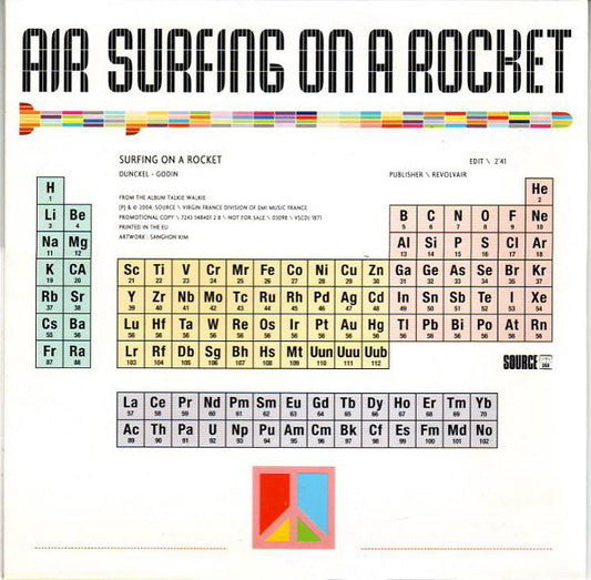 AIR : Surfing On A Rocket (CD, Single, Promo)