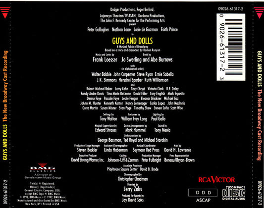 "Guys And Dolls" New Broadway Cast : Guys And Dolls (CD, Album)