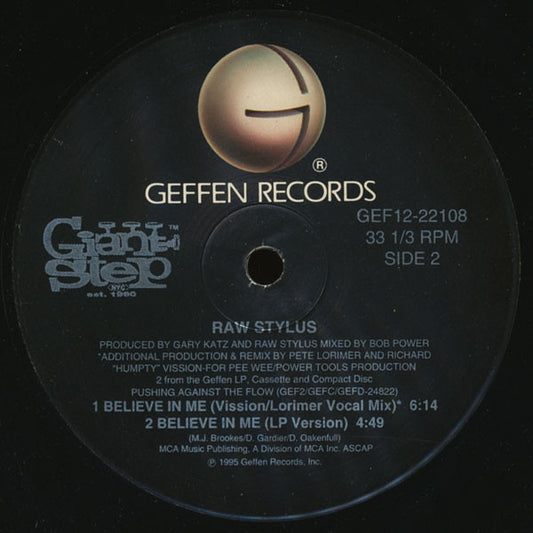 Raw Stylus : Believe In Me (12")