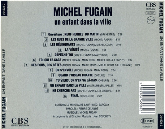 Michel Fugain : Un Enfant Dans La Ville (CD, Album, RE)