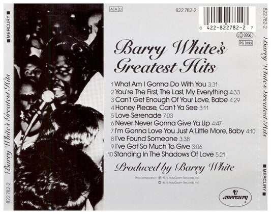 Barry White : Barry White's Greatest Hits (CD, Comp, RE)