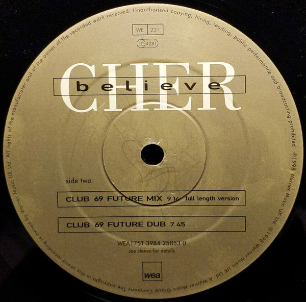 Cher : Believe (12")