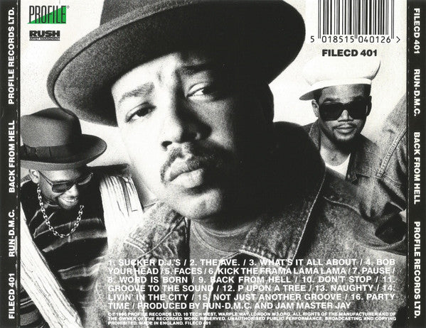 Run-DMC : Back From Hell (CD, Album)