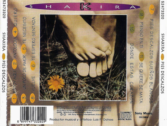 Shakira : Pies Descalzos (CD, Album)