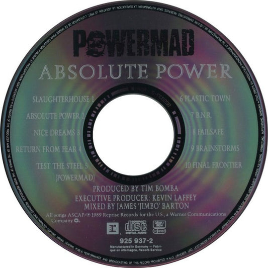 Powermad : Absolute Power (CD, Album)