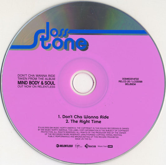 Joss Stone : Don't Cha Wanna Ride (CD, Single)