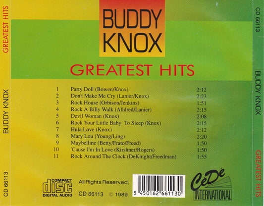 Buddy Knox : Greatest Hits (CD, Comp)