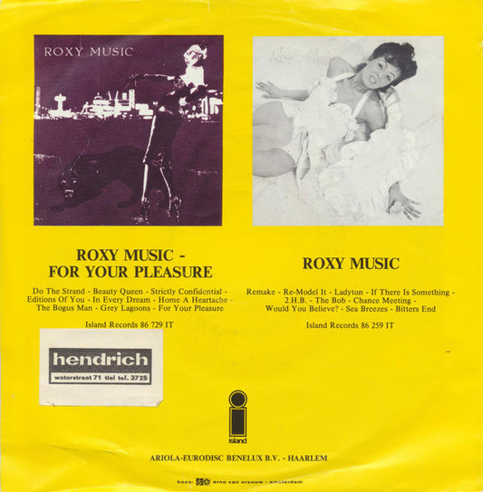 Roxy Music : Do The Strand (7", Single)