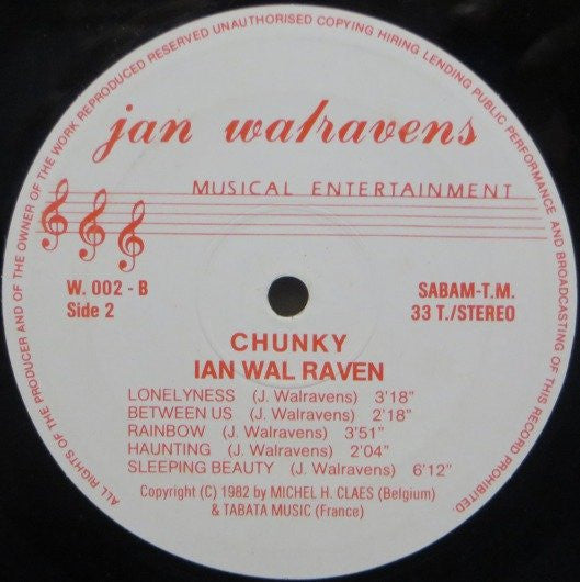 Ian Raven : Chunky (LP, Album)