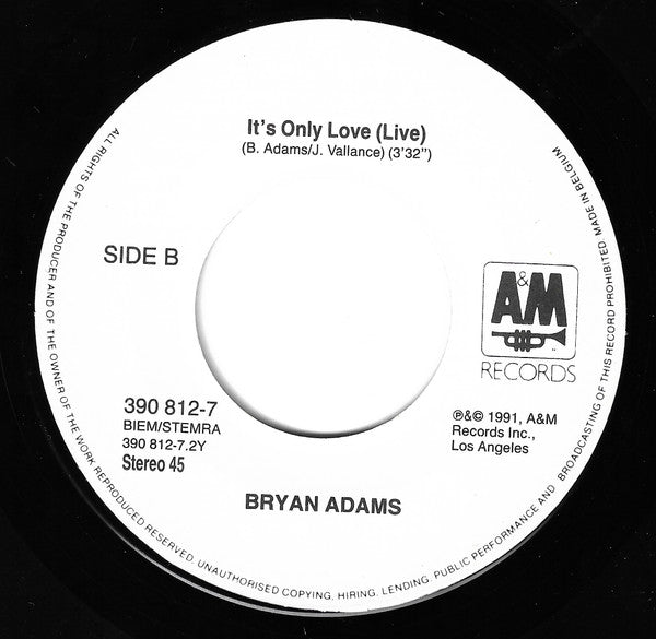 Bryan Adams : Can't Stop This Thing We Started (7")