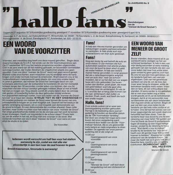 Dik Voormekaar : Dit Was: De Dik Voormekaar Show... Goedenmiddag!!! (Paro-III-en) (LP, Album)