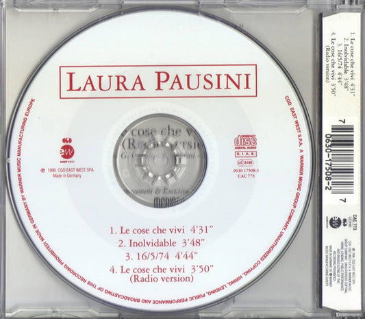 Laura Pausini : Le Cose Che Vivi (CD, Maxi)