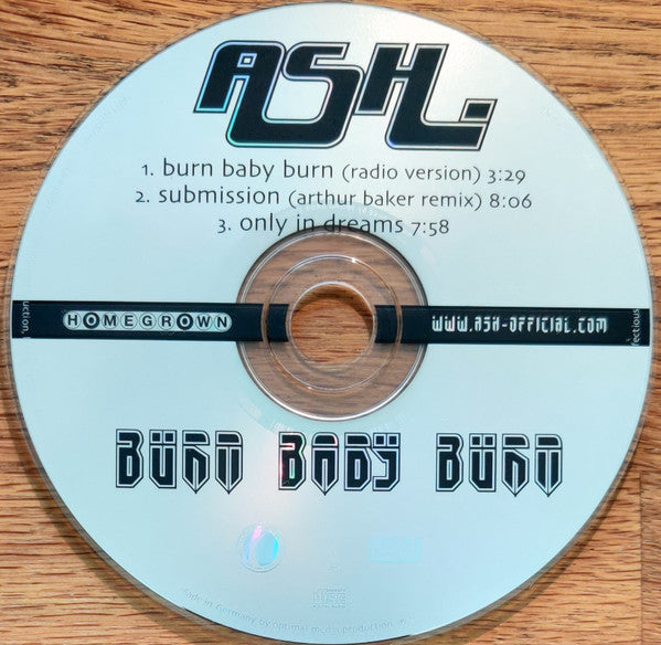 Ash : Burn Baby Burn (CD, Single)
