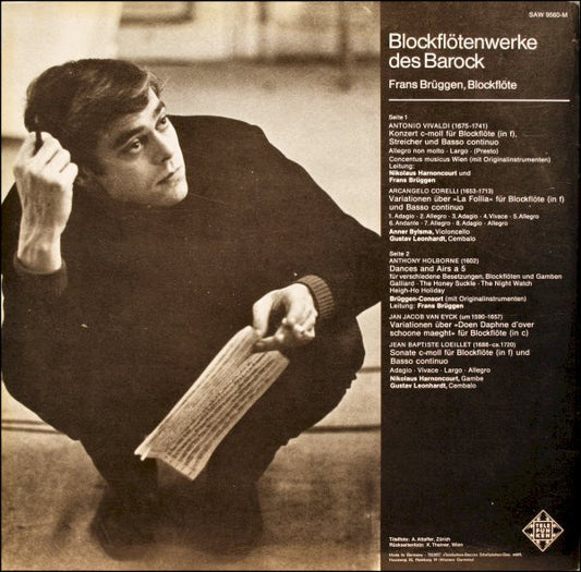 Frans Brüggen : Blockflötenwerke Des Barock (LP, Comp, Gat)