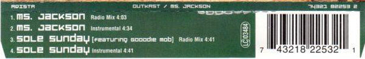 OutKast : Ms. Jackson (CD, Single)