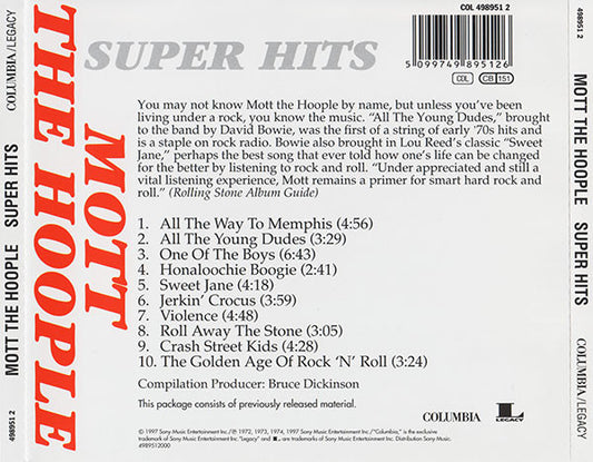 Mott The Hoople : Super Hits (CD, Comp)