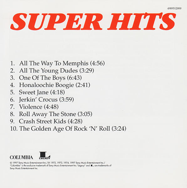 Mott The Hoople : Super Hits (CD, Comp)