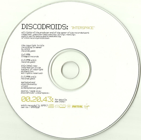 Discodroids : Interspace (CD, Maxi)