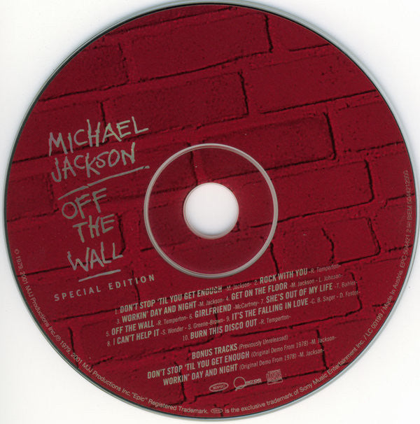 Michael Jackson : Off The Wall (CD, Album, RE, RM, S/Edition, Sli)