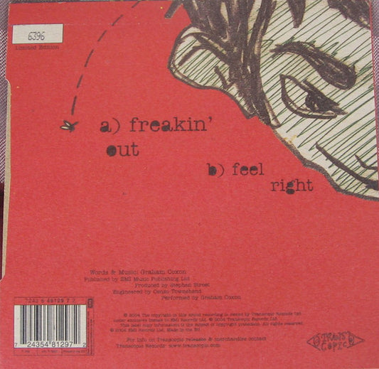 Graham Coxon : Freakin' Out (7", Ltd, Num)