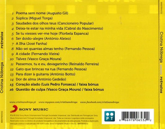 Cristina Nóbrega : Retratos (CD, Album)