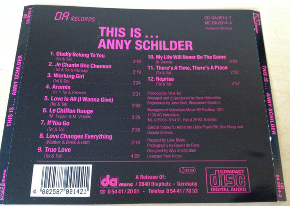 Anny Schilder : This Is... Anny Schilder (CD, Album)