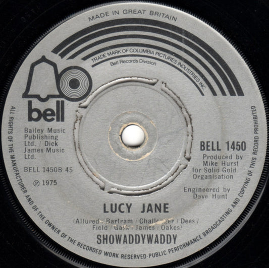 Showaddywaddy : Heartbeat (7", Single)