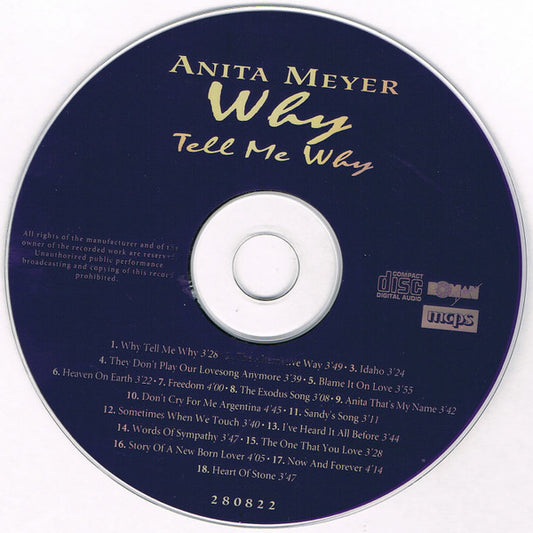 Anita Meyer : Why Tell Me Why (CD, Comp)