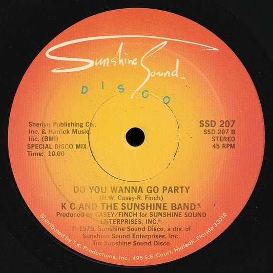 KC & The Sunshine Band : Do You Wanna Go Party (12")