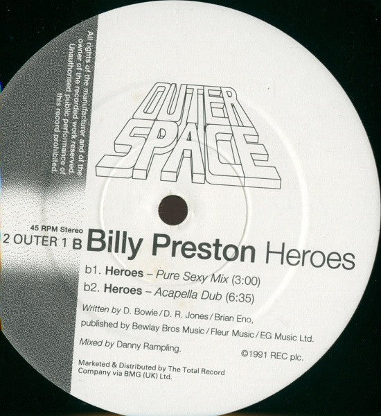 Billy Preston : Heroes (12")