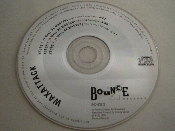 Waxattack : Yesss! (I Will Be Master) (CD, Maxi)