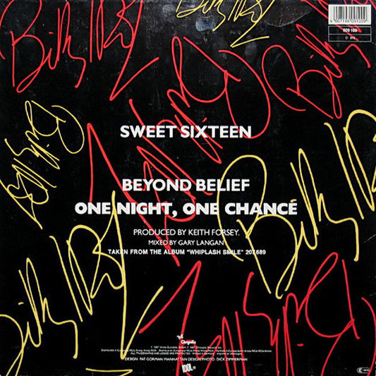 Billy Idol : Sweet Sixteen (12", Maxi)