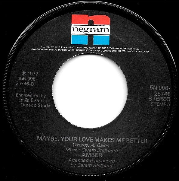 Amber (13) : Just A Bit Attention (7")