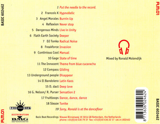 Ronald Molendijk : R.M.01 (CD, Mixed)
