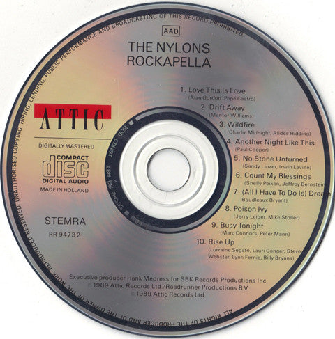 The Nylons : Rockapella (CD, Album, RE)