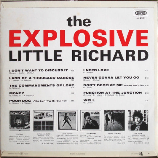 Little Richard : The Explosive Little Richard (LP, Album)