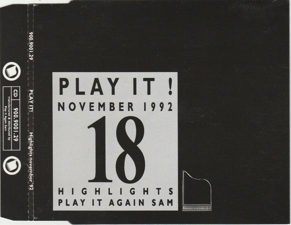 Various : Play It! - November 1992: 18 Highlights (CD, Comp)