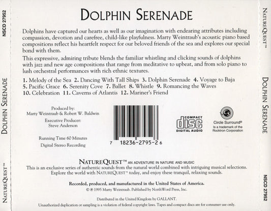 Marty Weintraub : Dolphin Serenade (CD, Album)