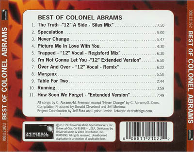 Colonel Abrams : Best Of (CD, Comp)