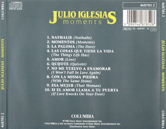Julio Iglesias : Moments (CD, Album, RE)