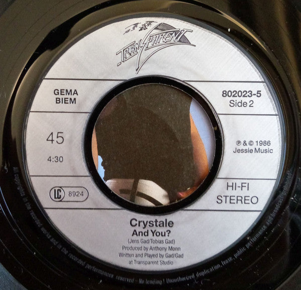 Crystale : Love Attack (7", Single)