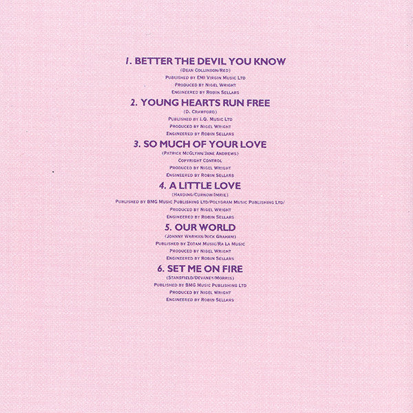 Sonia : Better The Devil You Know (CD, Album)