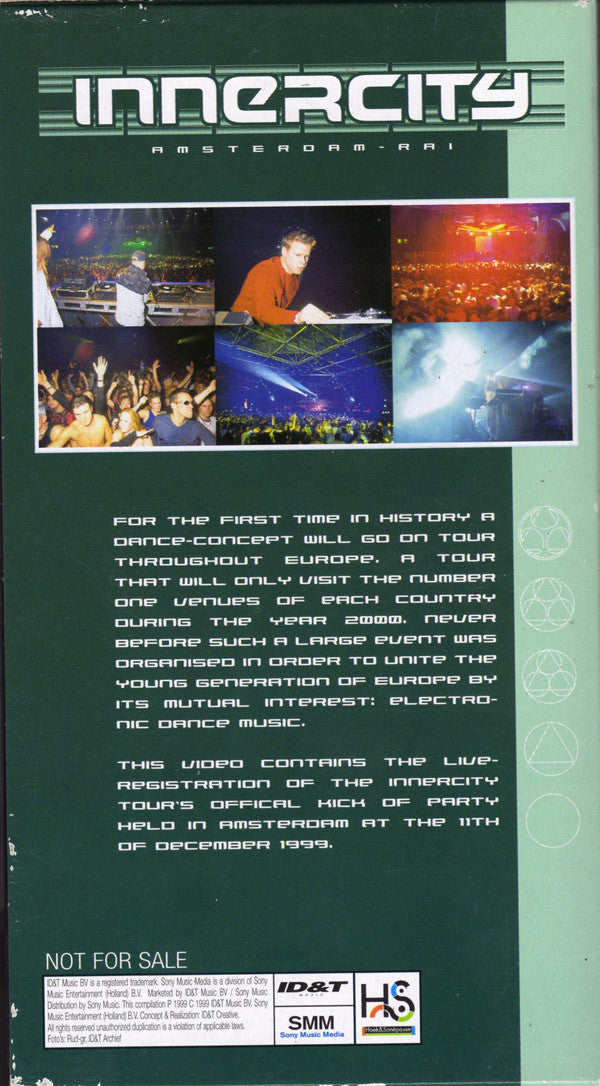 Ferry Corsten : Live At Innercity Amsterdam RAI (VHS, Promo, PAL)