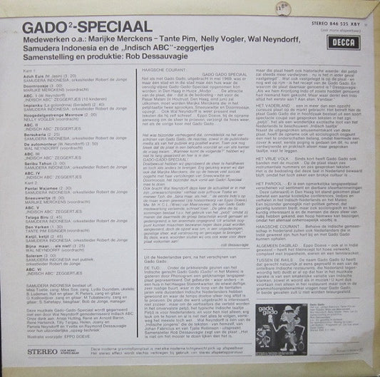 Various : Gado² Speciaal (LP)
