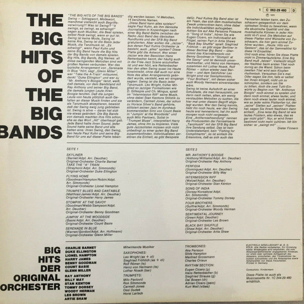 Paul Kuhn Und Die SFB Big Band : The Big Hits Of The Big Bands (LP, Album)