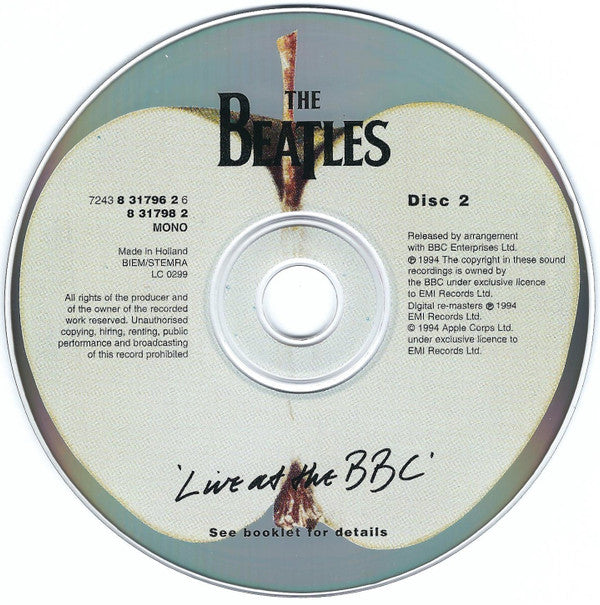 The Beatles : Live At The BBC (2xCD, Album, Mono, RM)