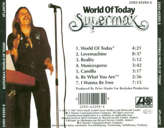 Supermax : World Of Today (CD, Album, RE)
