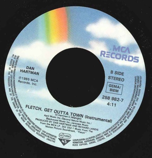Dan Hartman : Get Outta Town (7", Single)