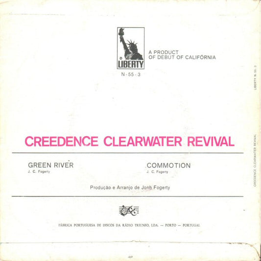 Creedence Clearwater Revival : Green River / Commotion (7", Single)