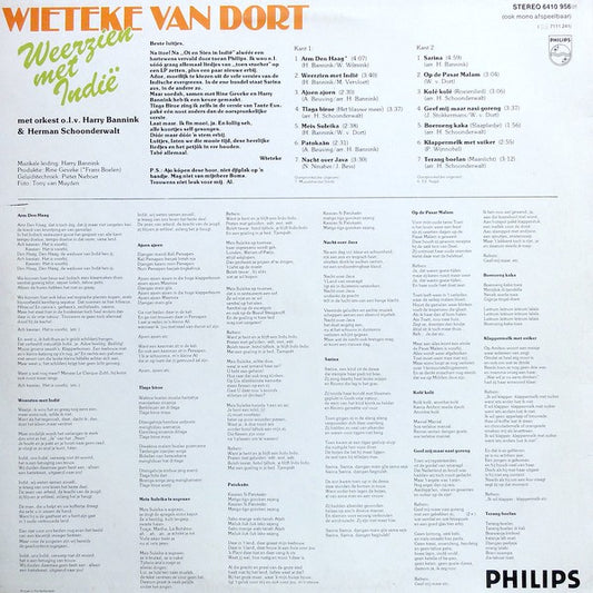 Wieteke van Dort : Weerzien Met Indië (LP)
